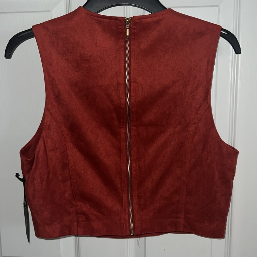 Rust Zipper Top 🚨⚡️(FREE WITH PURCHASE)⚡️🚨 - Picture 2 of 2